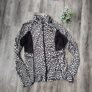 Michael Kors Athletic Leopard Print Jacket